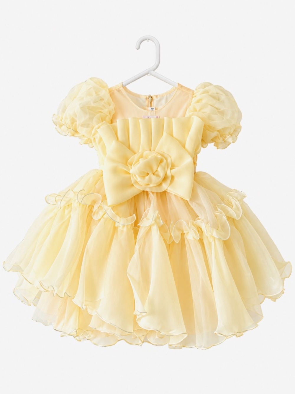 Babygirl birthday dress butter yellow